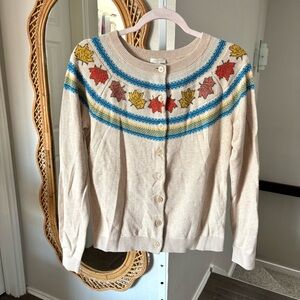 Talbots / NWT Fall Leaf Cardigan